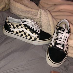 Vans primary check old skool shoes